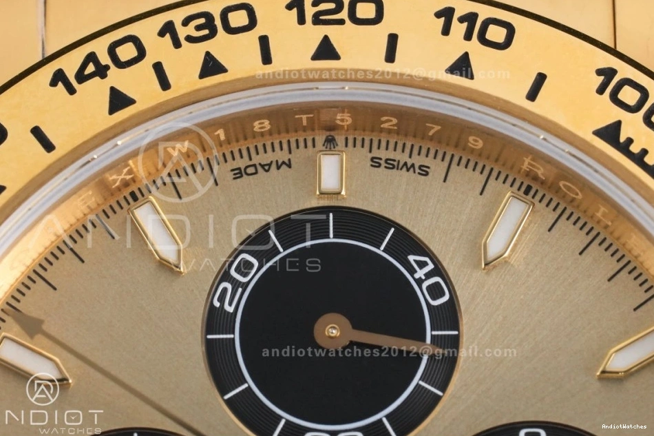 Dial Sub-dial Daytona On 796 Packable 126508 Black DD Best Edition Weight 1:1 YG VSF Oyster Gain Bracelet 0802
